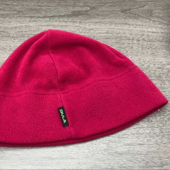 Bula palartec fleece Beanie Fleece Red hat Size S/M - Picture 1 of 5